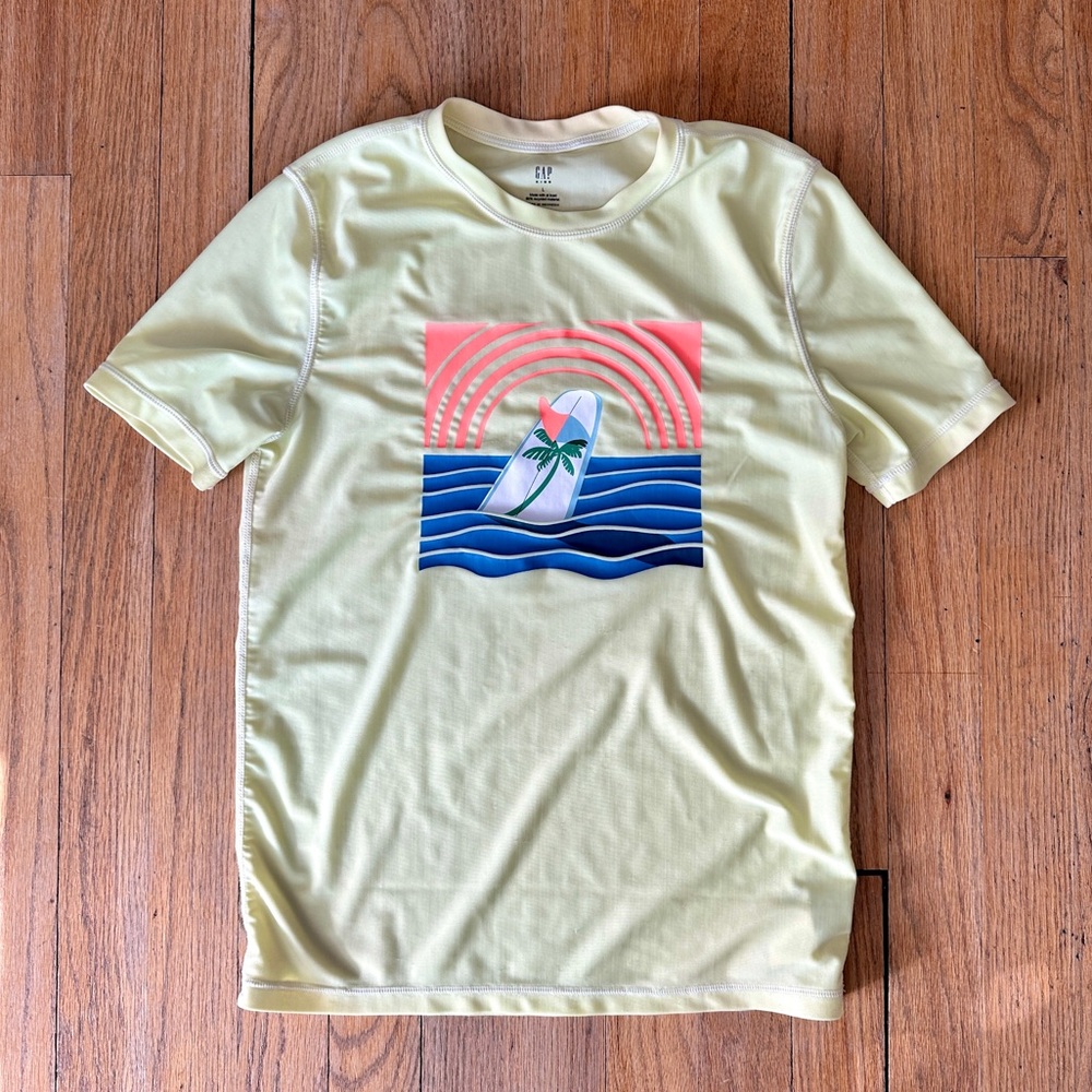 Gap Boys Rash Guard, Surfboard Design, Size L